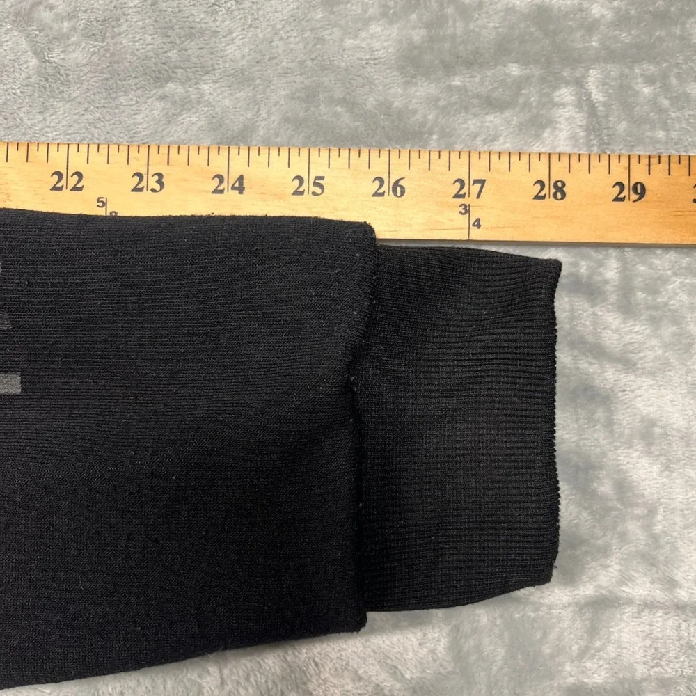 Aeropostale Full Zip Hoodie Mens 2XL Black Sherpa Lined NYC 1987 Graphic Jacket - Picture 11 of 15